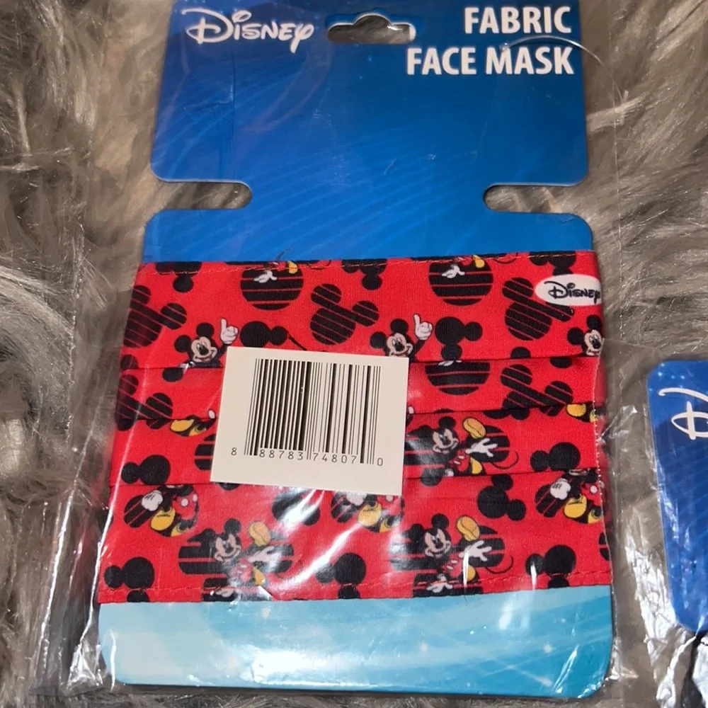 Disney Mickey Mouse fabric face masks for kids set of 3